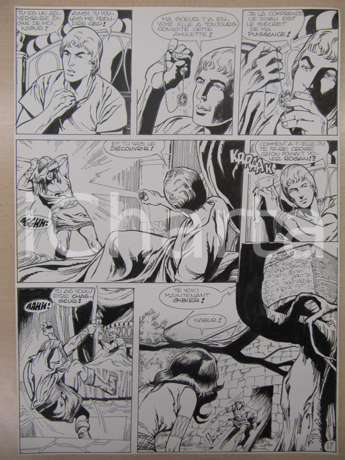 1976 BD FANTASY FRANCE La saga de KABUR N° 6 tav.17 Original BERNASCONI LUBE 1976 BD FANTASY FRANCE La saga de KABUR N° 6 tav.17 Original BERNASCONI LUBE